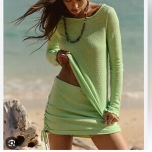 Free People Beach Sweater Skirt Set, M